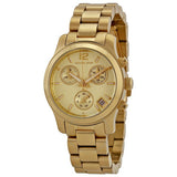 Michael Kors Runway Gold Dial Gold Steel Strap Watch for Women - MK5384 Authentic Buy Shop Now