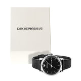 Emporio Armani Luigi Quartz Black Dial Black Leather Strap Watch For Men - AR2500 Authentic Buy Shop Now