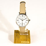 Fossil Jacqueline White Dial Beige Leather Strap Watch for Women - ES3793 Authentic Buy Shop Now