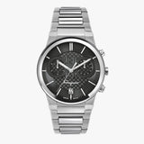 Salvatore Ferragamo Sapphire Chrono Black Dial Silver Steel Strap Watch for Men - SFME00321 Authentic Buy Shop Now