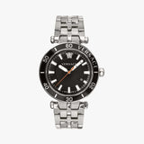 Versace Greca Sport Quartz Black Dial Silver Steel Strap Watch For Men - VEZ300321 Authentic Buy Shop Now