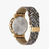 Versace Greca Chronograph Black Dial Brown Leather Strap Watch For Men - VEZ900621 Authentic Buy Shop Now