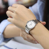 Mido Baroncelli III Automatic Diamonds White Dial Silver Steel Strap Watch For Women - M7600.4.66.1 Authentic Buy Shop Now