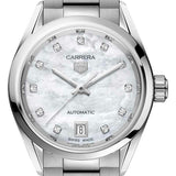 Tag Heuer Carrera Diamonds Mother of Pearl Dial Silver Steel Strap Watch for Women - WBN2412.BA0621 Authentic Buy Shop Now