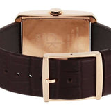 Calvin Klein Window Silver Dial Brown Leather Strap Watch for Men - K2M21620 Authentic Buy Shop Now