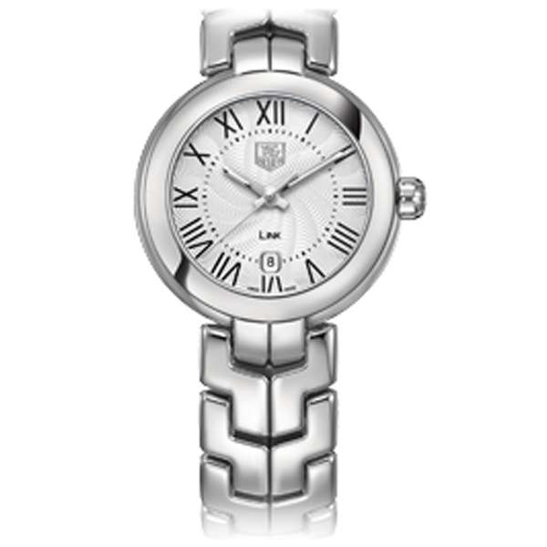 Tag Heuer Link Roman Numeral Silver Dial Silver Steel Strap Watch for Women - WAT1416.BA0954 Authentic Buy Shop Now