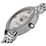 Coach Delancey Mother of Pearl Dial Silver Steel Strap Watch for Women - 14502477 Authentic Buy Shop Now