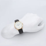 Daniel Wellington Classic Sheffield White Dial Black Leather Strap Watch For Men - DW00100084 Authentic Buy Shop Now