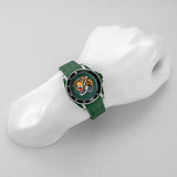 Gucci Dive Tiger Green Dial Green Rubber Strap Watch For Men - YA136316 Authentic Buy Shop Now