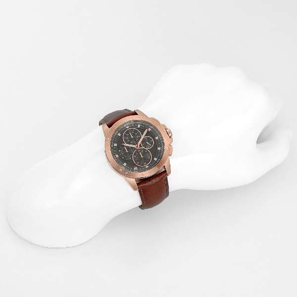 Michael Kors Ryker Analog Gray Dial Brown Leather Strap Watch For Men - MK8519 Authentic Buy Shop Now