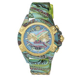 Versace Icon Active Chronograph Blue Dial Green Rubber Strap Watch For Men - VEZ701322 Authentic Buy Shop Now