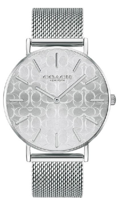 Coach Perry Quartz Silver Dial Silver Mesh Bracelet Watch for Women - 14503384 Authentic Buy Shop Now