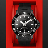 Tissot Seastar 1000 Powermatic 80 Black Dial Black Rubber Strap Watch For Men - T120.407.37.051.00 Authentic Buy Shop Now