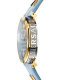 Versace V-Twist Blue Dial Blue Leather Strap Watch for Women - VELS00319 Authentic Buy Shop Now