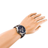 Tommy Hilfiger Keagan Chronograph Blue Dial Brown Leather Strap Watch for Men - 1791290 Authentic Buy Shop Now