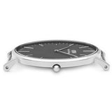 Daniel Wellington Classic York Black Dial Brown Leather Strap Watch For Men - DW00100134 Authentic Buy Shop Now