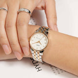 Mido Baroncelli III Automatic White Dial Two Tone Steel Strap Watch For Women - M7600.9.N6.1 Authentic Buy Shop Now