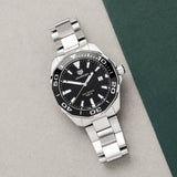 Tag Heuer Aquaracer Quartz Black Dial Silver Steel Strap Watch for Men - WAY101A.BA0746 Authentic Buy Shop Now