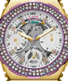 Guess Fusion Chronograph White Dial White Leather Strap Watch For Women - GW0553L2 Authentic Buy Shop Now