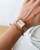 Emporio Armani Joy Quartz Rose Gold Dial Rose Gold Mesh Bracelet Watch For Women - AR11347 Authentic Buy Shop Now