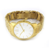 Calvin Klein City White Dial Gold Steel Strap Watch for Women - K2G23546 Authentic Buy Shop Now