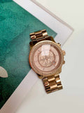 Michael Kors Dylan Rose Gold Dial Rose Gold Steel Strap Watch for Women - MK5576 Authentic Buy Shop Now