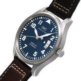 IWC Pilots Watch Mark XVII Edition Le Petit Prince Blue Dial Brown Leather Strap Watch for Men - IW326506 Authentic Buy Shop Now