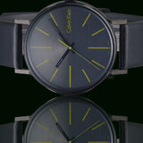Calvin Klein Boost Black Dial Black Leather Strap Watch for Men - K7Y214CL Authentic Buy Shop Now
