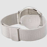 Calvin Klein Minimal Silver Dial Silver Mesh Bracelet Watch for Men - K3M21126 Authentic Buy Shop Now