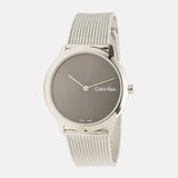 Calvin Klein Minimal Grey Dial Silver Mesh Bracelet Watch for Women - K3M221Y3 Authentic Buy Shop Now
