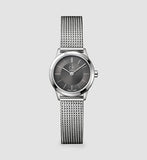 Calvin Klein Minimal Grey Dial Silver Mesh Bracelet Watch for Women - K3M23124 Authentic Buy Shop Now