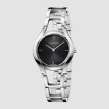Calvin Klein Class Black Dial Silver Steel Strap Watch for Women - K6R23121 Authentic Buy Shop Now