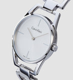 Calvin Klein Dainty Silver Dial Silver Steel Strap Watch for Women - K7L23146 Authentic Buy Shop Now
