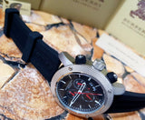 Burberry Endurance Sport Chronograph Black Dial Black Rubber Strap Watch for Men - BU7700 Authentic Buy Shop Now