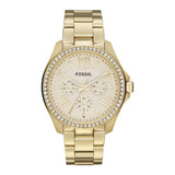 Fossil Stella Multifunction Gold Dial Gold Steel Strap Watch for Women - ES3589 Authentic Buy Shop Now