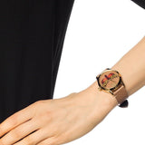 Gucci G Timeless Butterfly Brown Dial Brown Leather Strap Watch For Women - YA1264063 Authentic Buy Shop Now