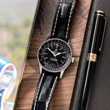 Breitling Automatic 41mm Black Dial Black Leather Strap Watch for Men - A17326241B1P1 Authentic Buy Shop Now