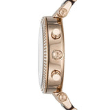 Michael Kors Parker Chronograph Rose Gold Dial Two Tone Steel Strap Watch For Women - MK6832 Authentic Buy Shop Now