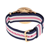 Daniel Wellington Classic South Hampton White Dial Two Tone Nylon Strap Watch For Women - DW00100034 Authentic Buy Shop Now