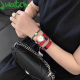 Versace V-Flare Quartz Silver Dial Red Leather Strap Watch for Women - VEBN00418 Authentic Buy Shop Now