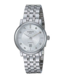 Tissot T Classic Carson Premium White Diamonds Dial Silver Steel Strap Watch for Women - T1222071103600 Authentic Buy Shop Now