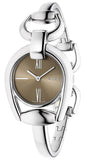 Gucci Horsebit Collection Quartz Brown Dial Silver Steel Strap Watch For Women - YA139501 Authentic Buy Shop Now