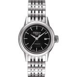 Tissot Carson Automatic Black Dial Silver Steel Strap Watch For Women - T085.207.11.051.00 Authentic Buy Shop Now