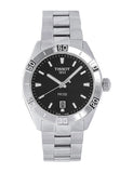 Tissot PR 100 Sport Quartz Black Dial Silver Steel Strap Watch For Men - T101.610.11.051.00 Authentic Buy Shop Now