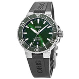 Oris Aquis Date Green Dial Black Rubber Strap Watch for Men - 0173377304157-0742464EB Authentic Buy Shop Now