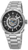 Oris TT1 Engine Date Skeleton Black Dial Silver Steel Strap Watch for Men - 0173377524124-0782408 Authentic Buy Shop Now