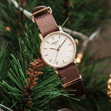 Tissot Everytime Desire White Dial Maroon NATO Strap Watch for Women - T109.210.37.031.00 Authentic Buy Shop Now