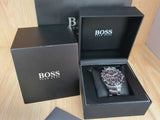 Hugo Boss Hero Black Dial Black Steel Strap Watch for Men - 1513754 Authentic Buy Shop Now