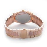 Michael Kors Channing Quartz Mother of Pearl Pink Dial Two Tone Steel Strap Watch For Women - MK6652 Authentic Buy Shop Now
