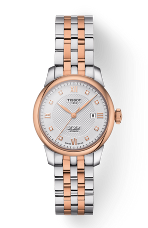 Tissot T Classic Le Locle Automatic Lady Silver Dial Two Tone Steel Strap Watch For Women - T006.207.22.036.00 Authentic Buy Shop Now